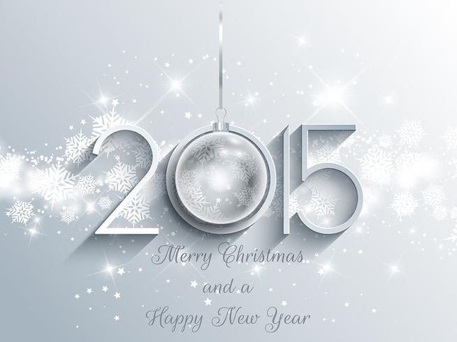 Christmas and New Year background vector