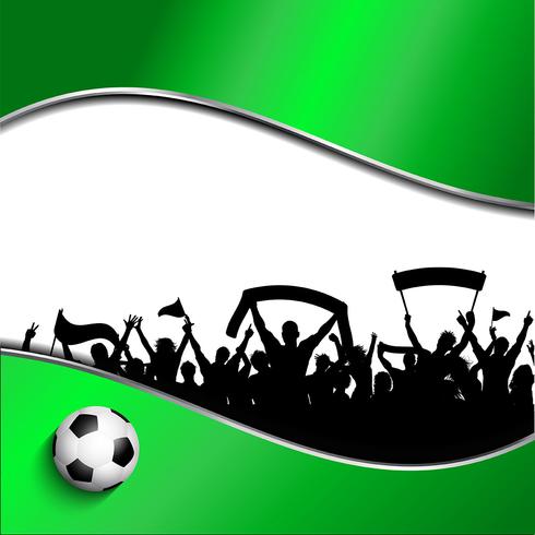 Football or soccer crowd background vector