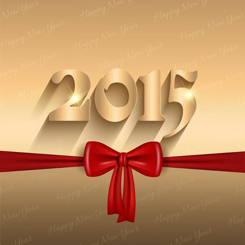 Happy New Year ribbon design vector