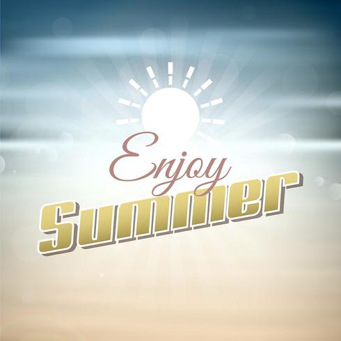 Enjoy summer background vector