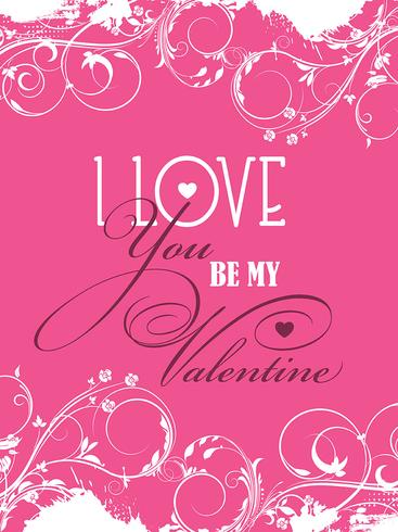 Be my Valentine background vector