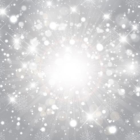 Silver Christmas background  vector