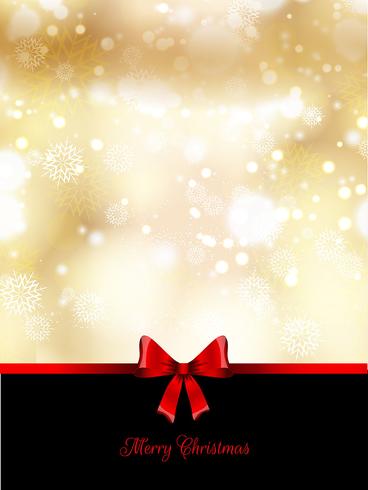 Christmas ribbon background vector