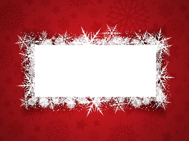 Christmas snowflake background vector