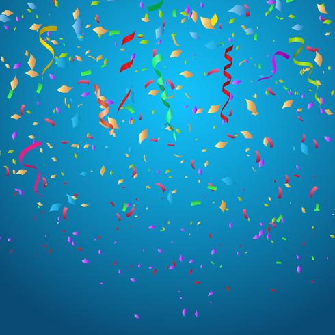 Confetti background vector