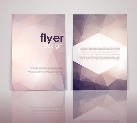 Double sided flyer design vector