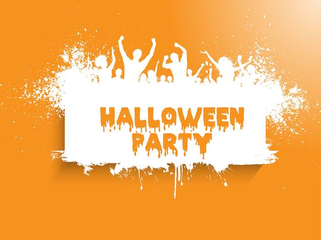 Fondo de fiesta de Halloween Grunge vector