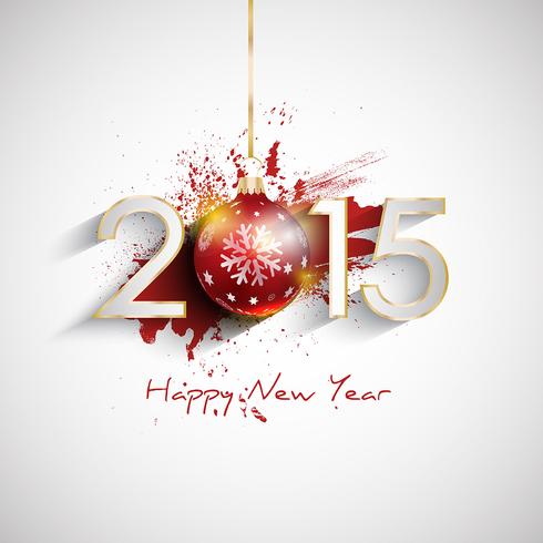 Happy New Year background vector