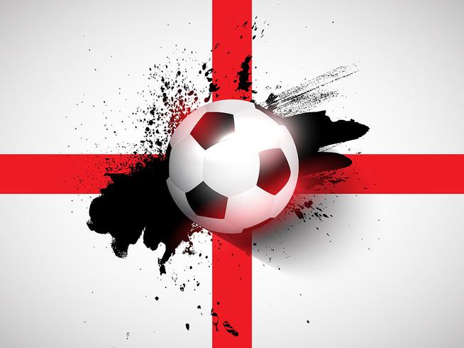 Grunge football / soccer background vector
