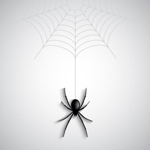 Fondo de araña de Halloween vector