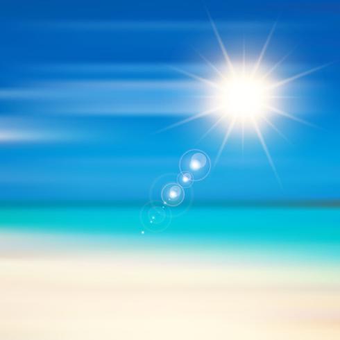 Summer beach background vector