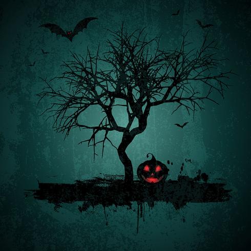 Grunge Halloween background  vector