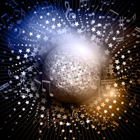 Mirror ball background  vector