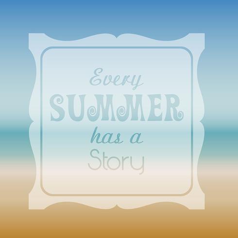 Summer quote background vector