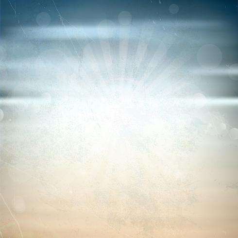 Grunge summer background vector