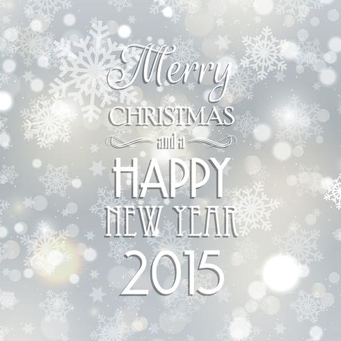 Christmas and New Year background vector