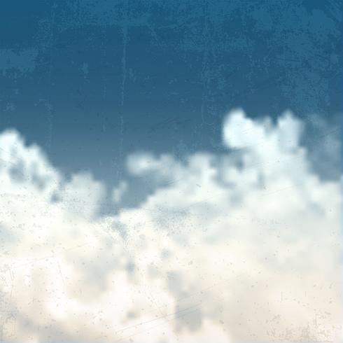 Grunge sky background vector