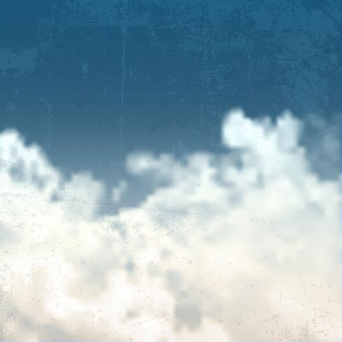 Fondo de cielo de grunge vector