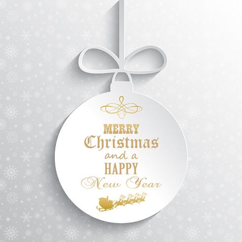 Decorative Christmas bauble background  vector