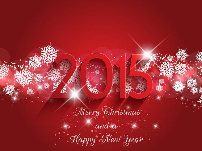 Christmas and New Year background vector