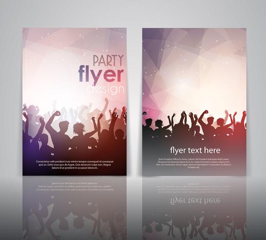 Party flyer design  vector