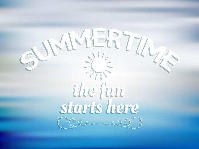 Summer quote background vector