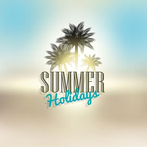 Summer holiday background vector