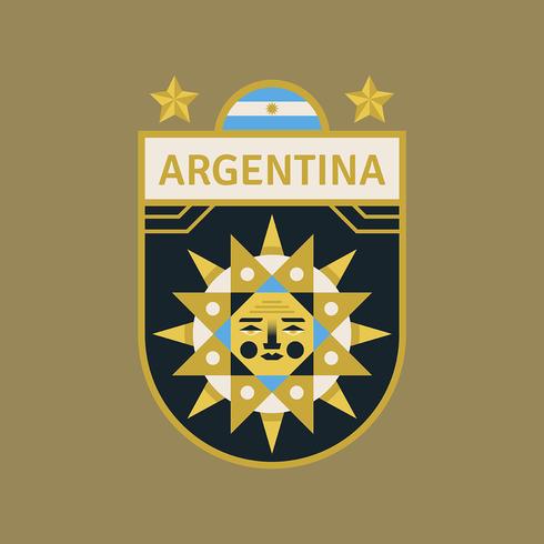 Insignias de fútbol de la Copa Mundial de Argentina vector