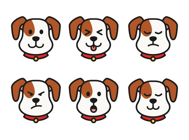 Dog Emotions vector