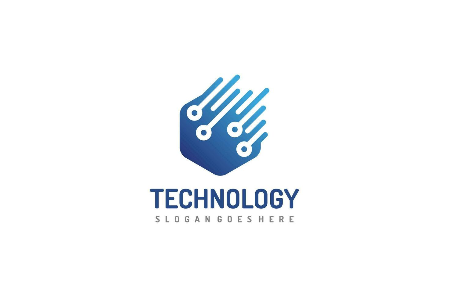 Logotipo de tecnología vector