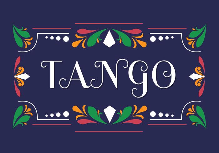 Tango in Fileteado Vector