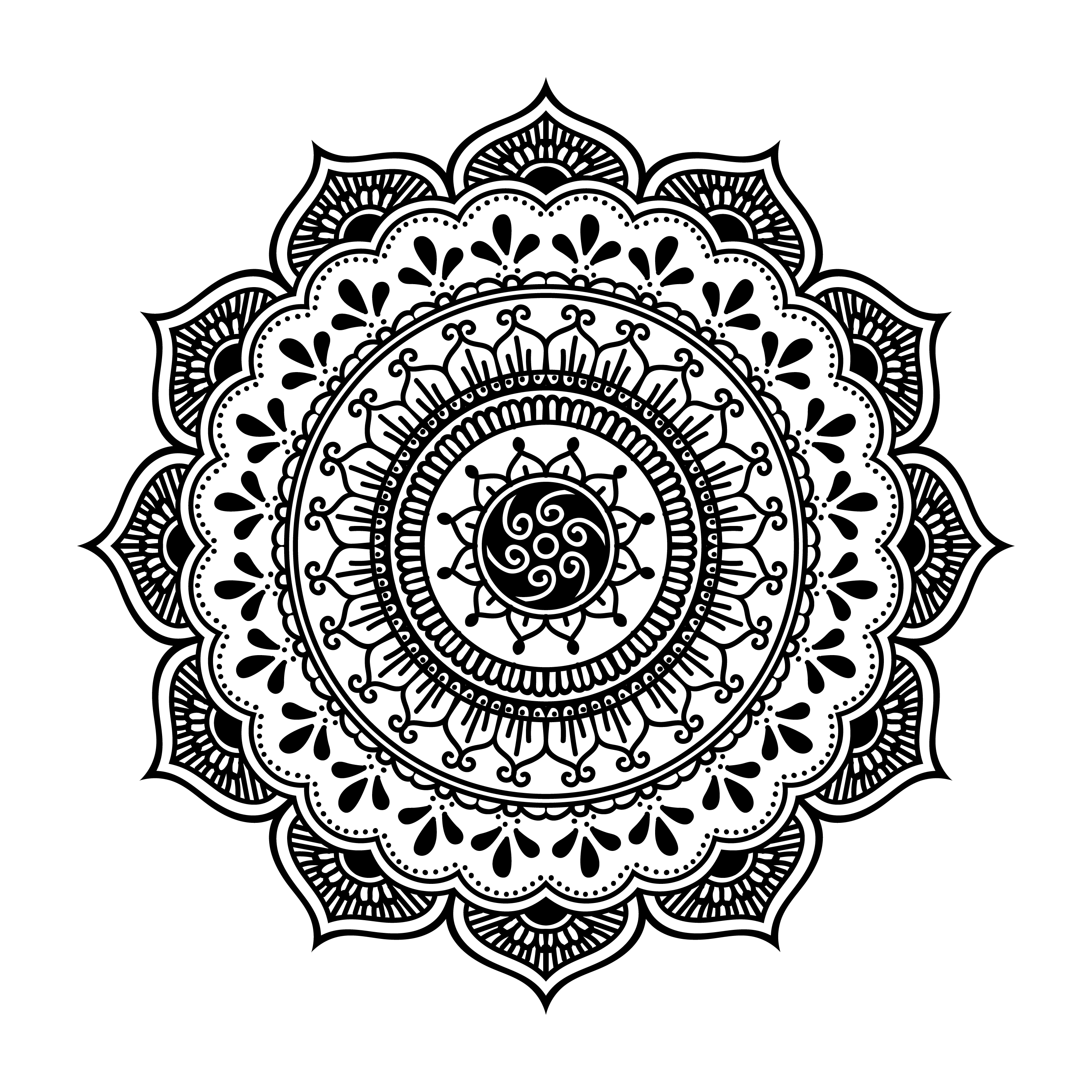 Henna Vector  Download Free Vectors  Clipart  Graphics  