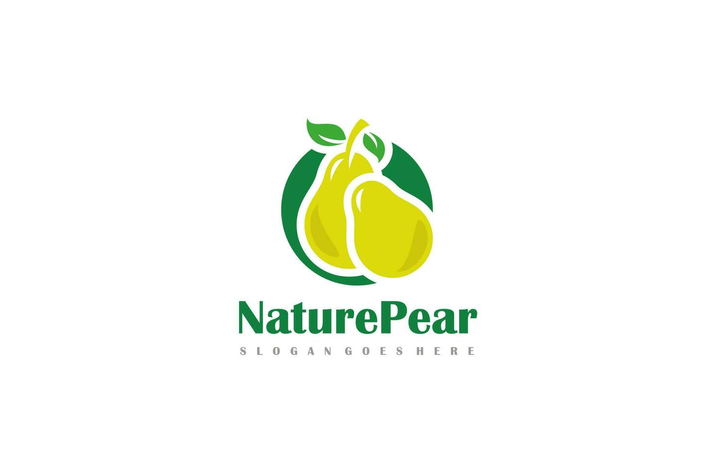 Nature Pear Logo vector