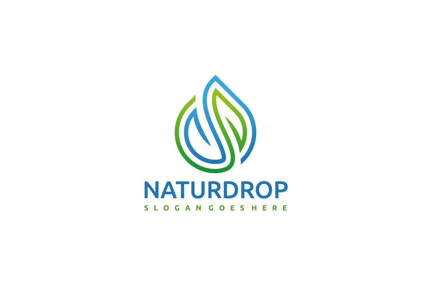 Natural Drop Logo vector