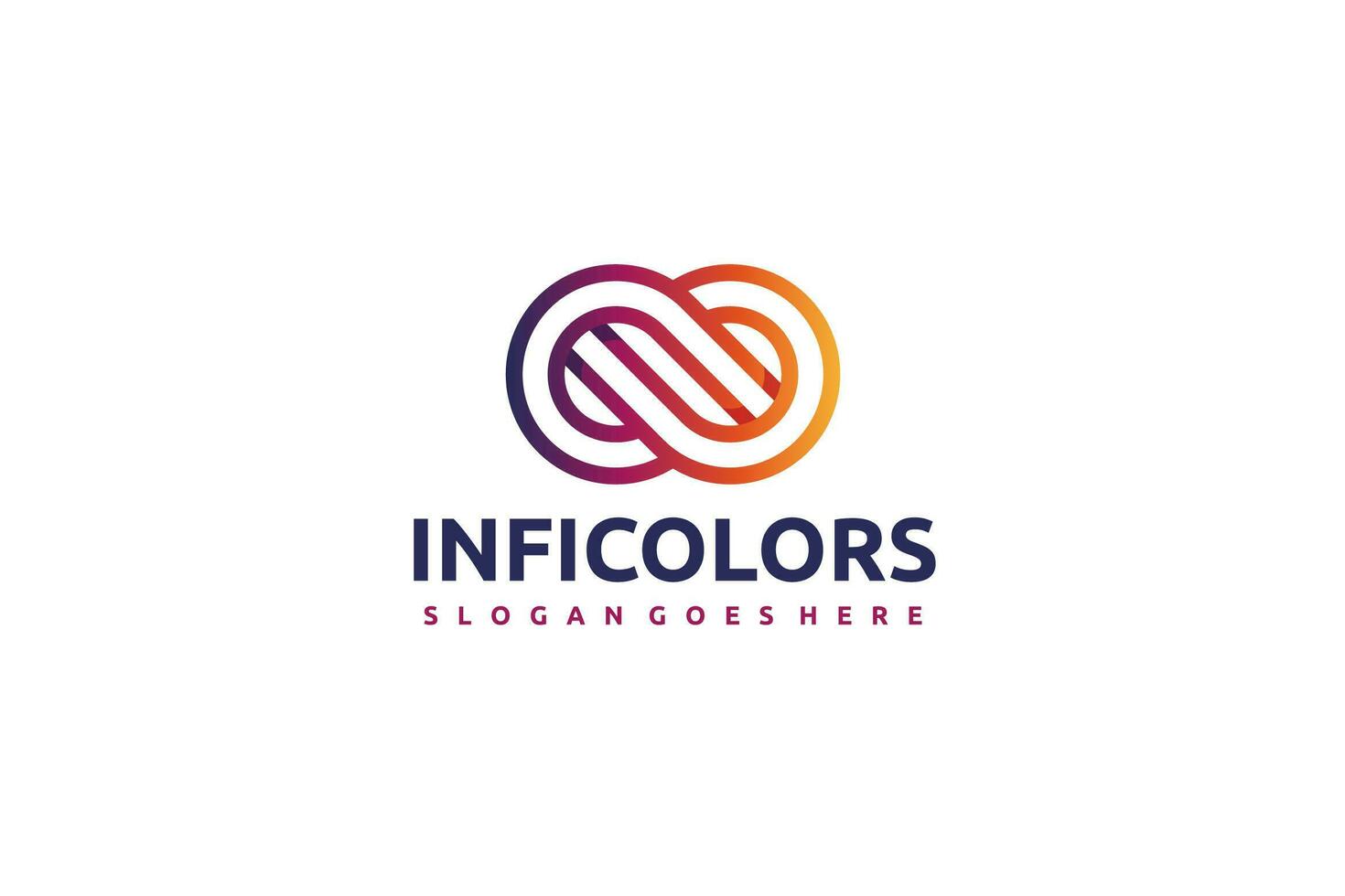 logotipo de infinito vector