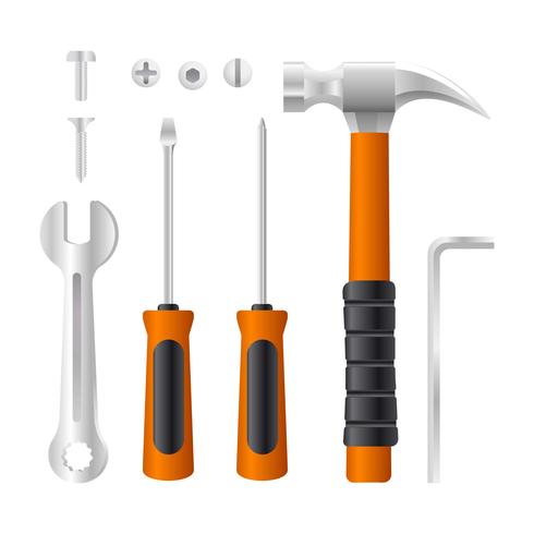 Realistic Tools Vector