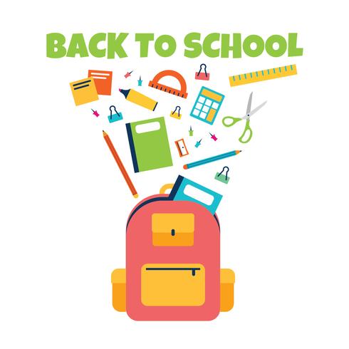 Back to school poster vector