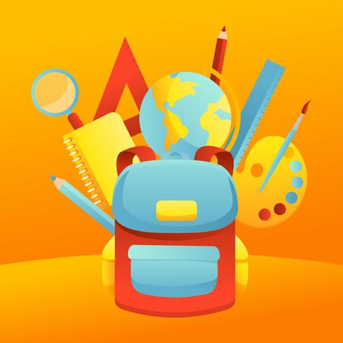 School Supplies Vector