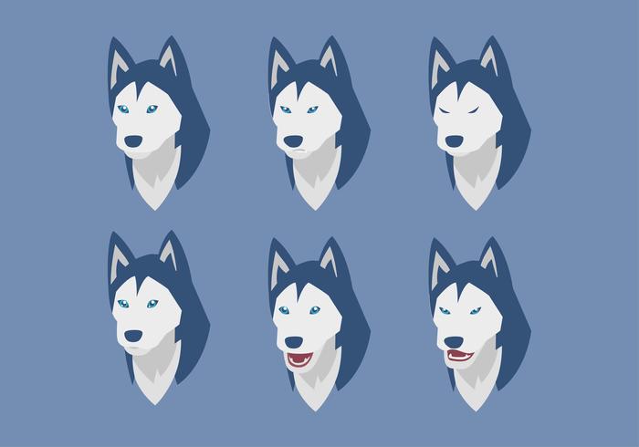 Perro emociones vector