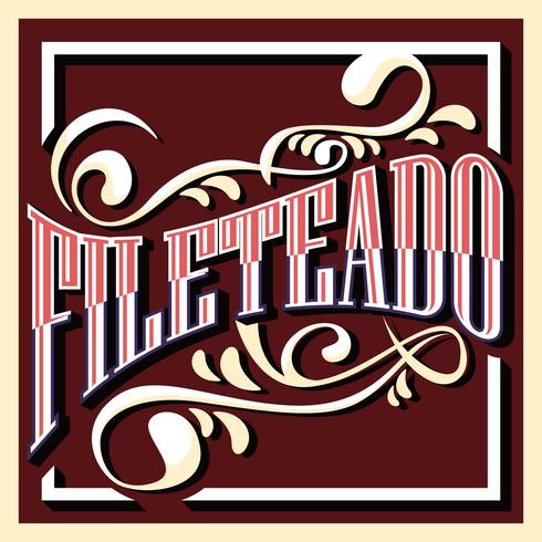 Fileteado Illustration vector