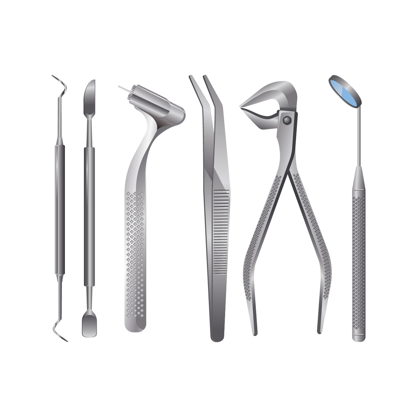 Realistic Dentist Tools and Tooth Healthcare Equipment Set 223713 Vector  Art at Vecteezy