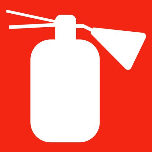 Fire extinguisher isolated icon.  vector