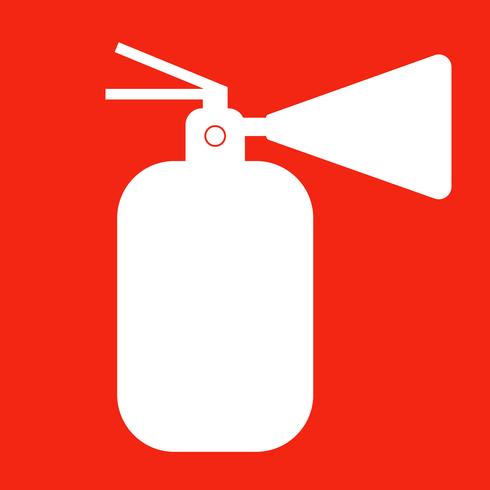 Fire extinguisher isolated icon. Vector
