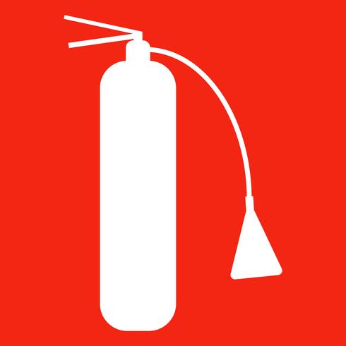 Fire extinguisher isolated icon. Vector