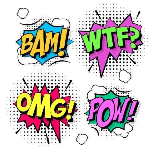 Comic Sound Effects vector