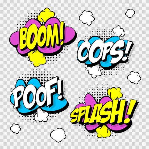 Comic Sound Effects vector
