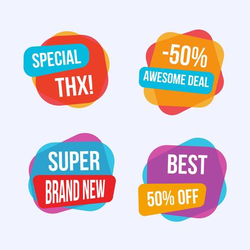 Special offer labels and banners vector