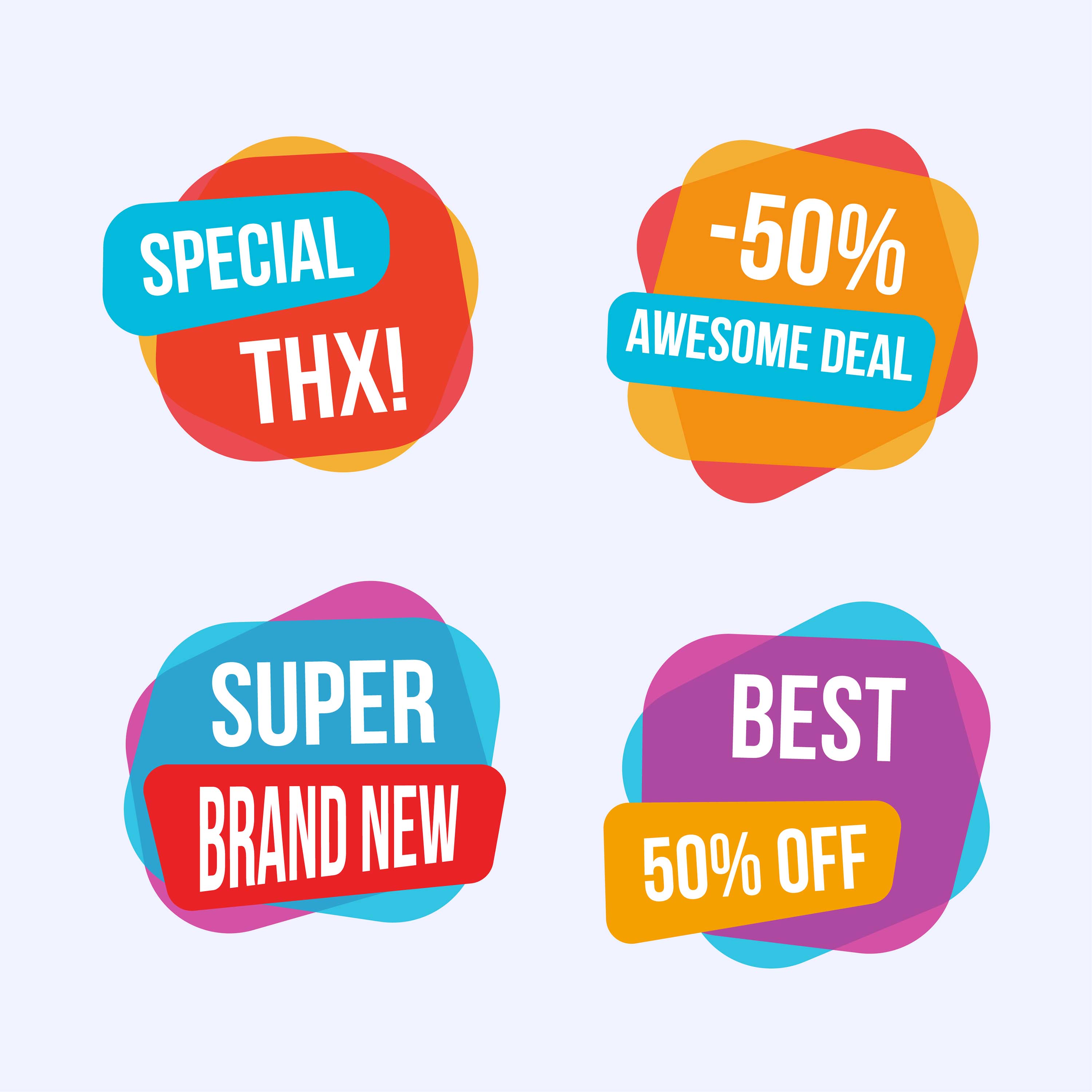 Special offer labels and banners 224004 Vector Art at Vecteezy