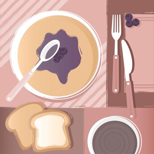 Vector Pancakes Illustration