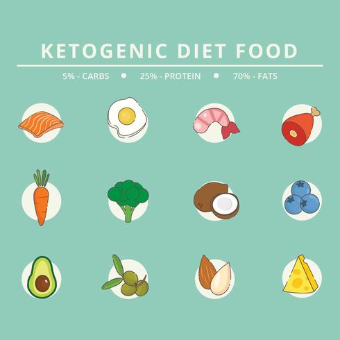 Ketogenic Diet Vector Illustrator